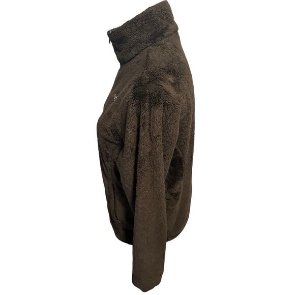 The North Face Womens Large Brown Fuzzy Full ZIP Jacket - Picture 2 of 4
